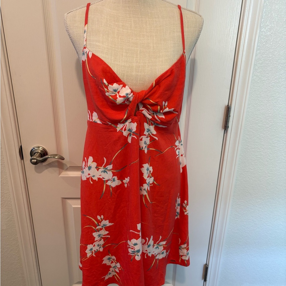 Volcom Red and White Striped Top